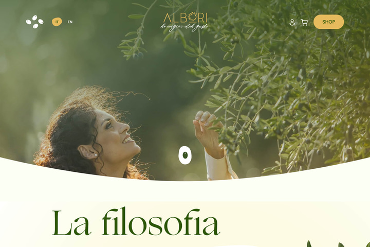Olio Albori website preview
